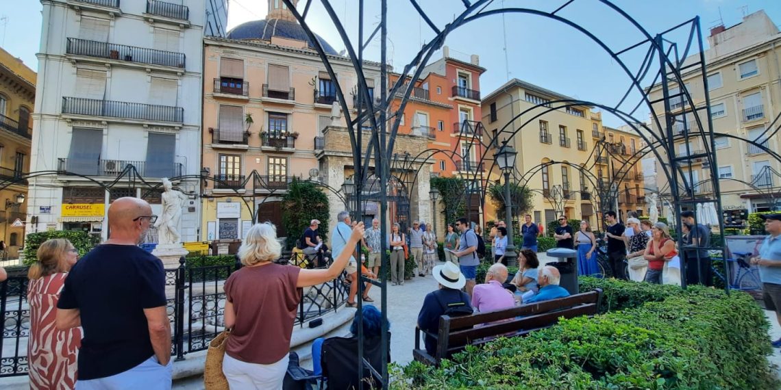 Imagen de recurso del Jardín de Parcent, en el centro histórico de Valencia.