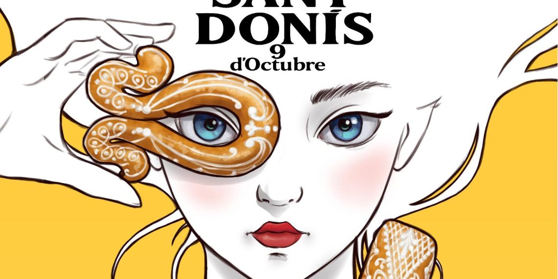 El reconocido dibujante y escultor José Santaeulalia plasma en la imagen gráfica de la fiesta los dos grande símbolos de la Mocadorà, la piuleta i el tronador     