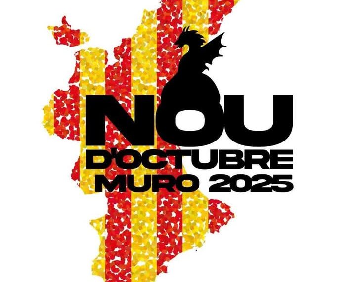 Lo Rat Penat denuncia l’utilisació de la bandera catalana en el cartell del 9 d’Octubre en Muro d’Alcoy