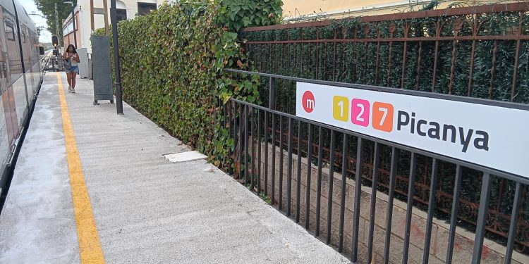 Las obras en la estación de Picanya obligan a modificar el servicio de Metrovalencia el próximo fin de semana