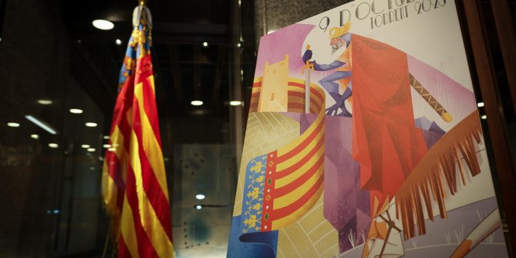 Torrent presenta el cartel del 9 d’Octubre 2025, obra del diseñador Paco Camallonga