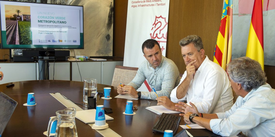 Diputación Valencia ofrece su colaboración a la Generalitat en el mantenimiento de la red de parques metropolitanos inundables de Valencia