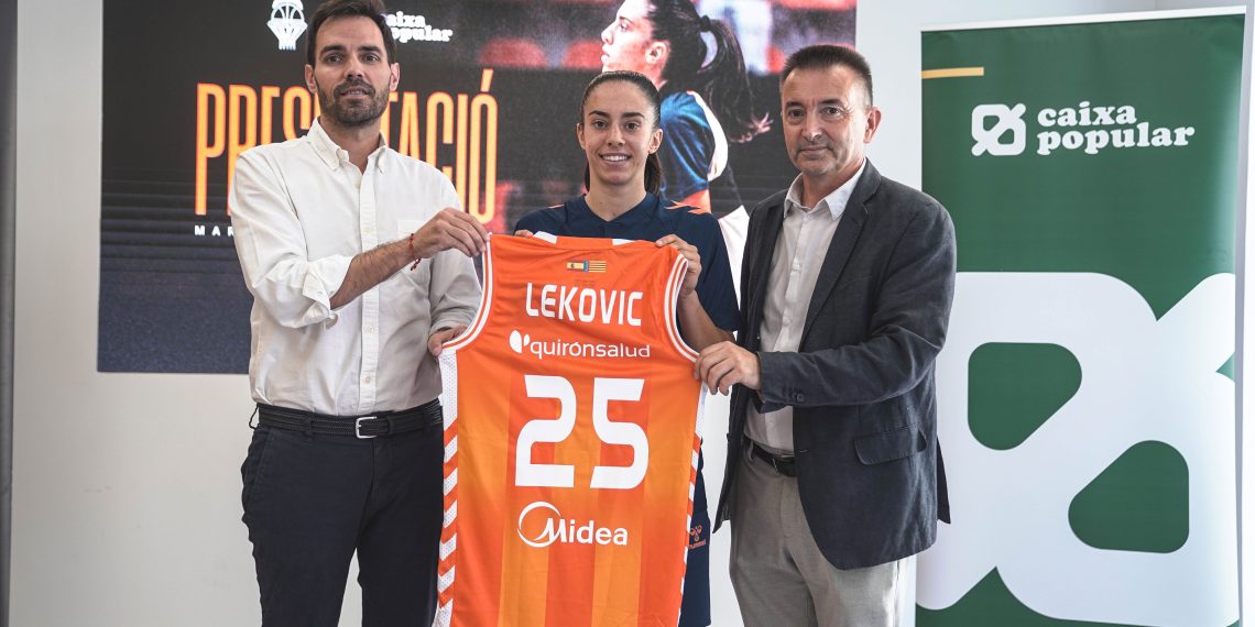 Marija Lekovic, presentada como nueva jugadora de Valencia Basket en Caixa Popular