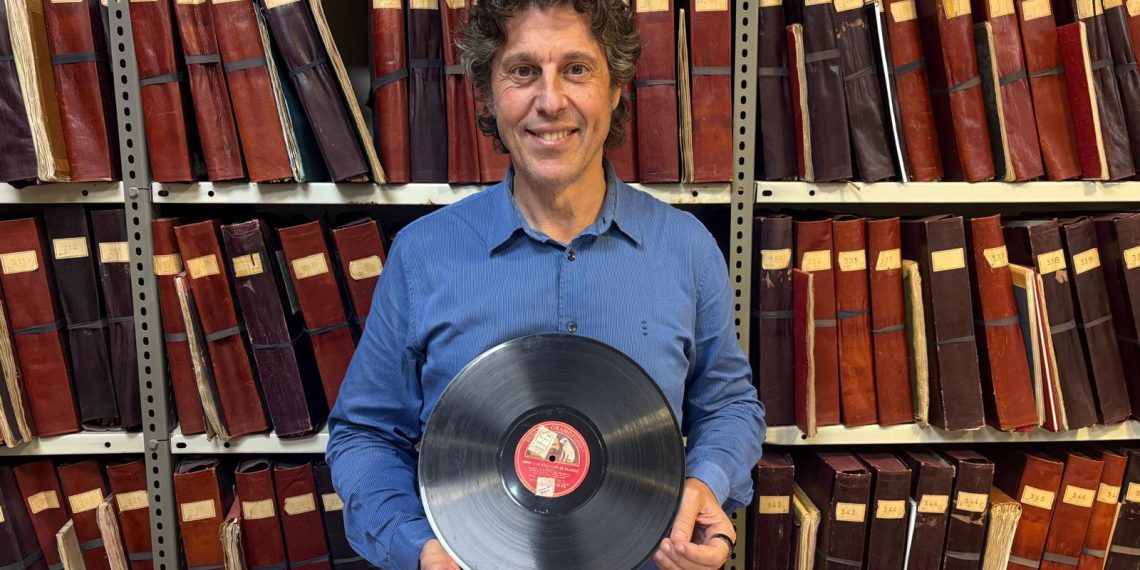 El archivo de la Banda Municipal incorpora un disco histórico con la grabación de L’entrà de la Murta y del Himne de l’Exposició