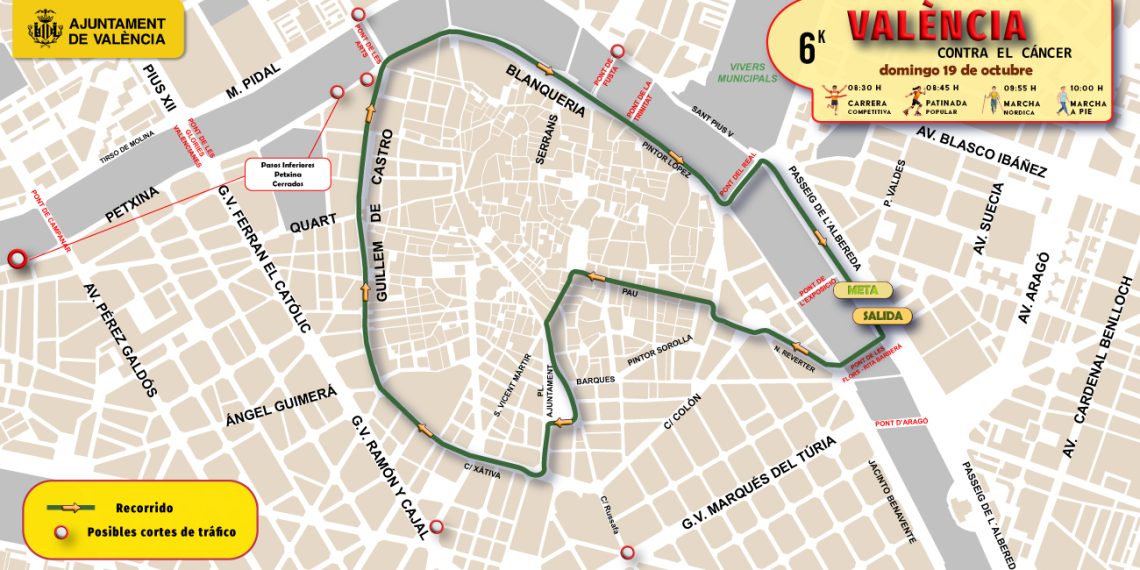 Valencia celebra la X edición de la carrera solidaria contra el cáncer