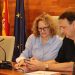 La alcaldesa de Torrent, Amparo Folgado, durante la reunión del CECOPAL para coordinar la respuesta ante la alerta naranja por lluvias. Foto: Ayuntamiento de Torrent