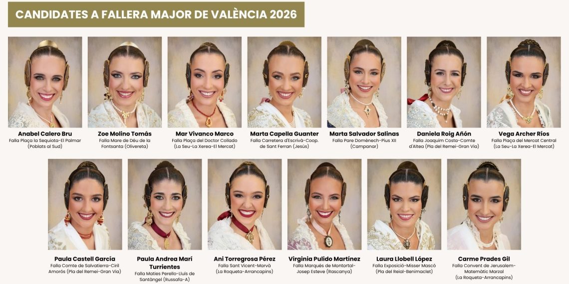 À Punt retransmitirá en directo la elección y proclamación de las Falleras Mayores de Valencia 2026