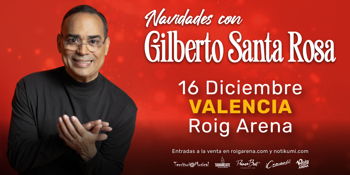 Gilberto Santa Rosa actuará en el Roig Arena con su repertorio navideño