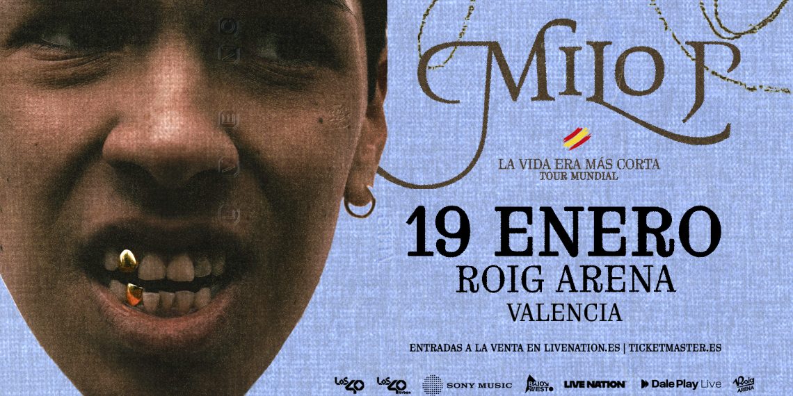 Milo J presentará su nuevo disco “La vida era más corta” en Roig Arena el 19 de enero