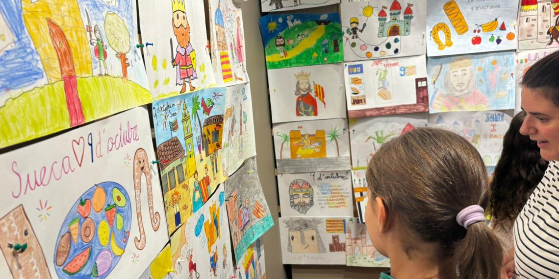 Dibujos del 26º Concurso Escolar ‘9 de Octubre’ en Els Porxets.