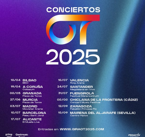Diez nuevas ciudades se incorporan a la gira de Operación Triunfo 2025