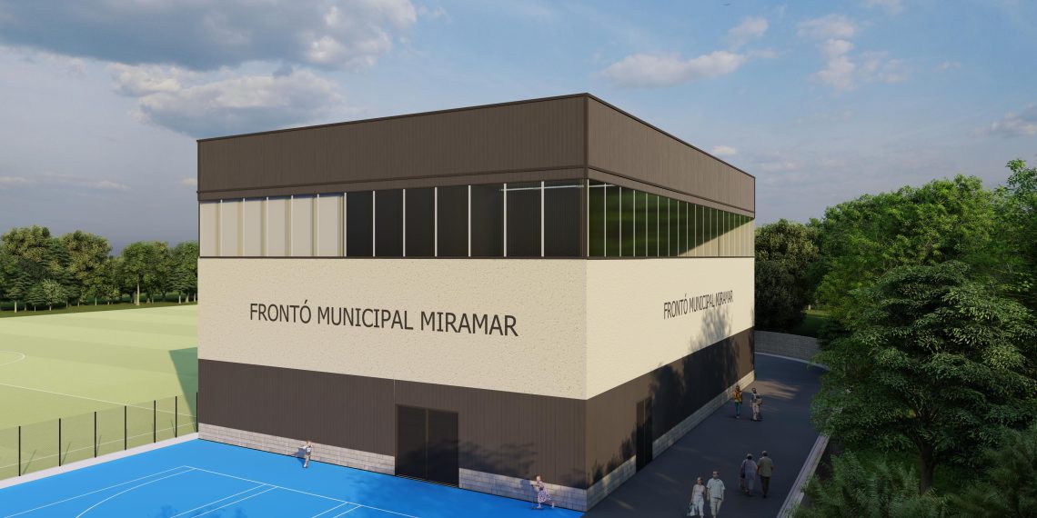 La Diputación de Valencia financia con 529.000 euros la renovación integral del frontón de Miramar