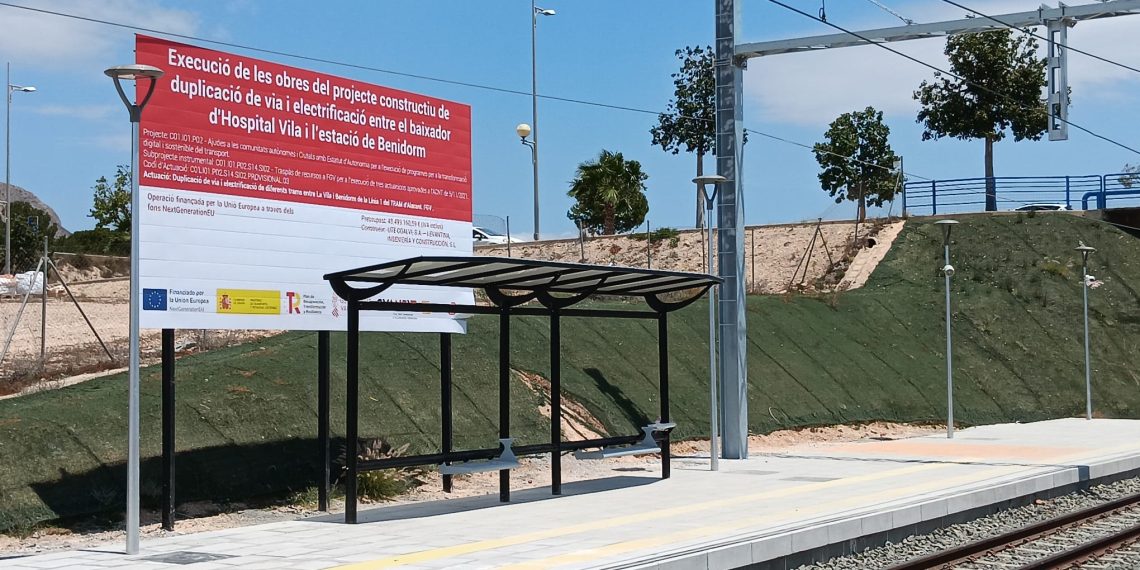 Las obras en el tramo entre Hospital Vila y Benidorm de TRAM d’Alacant obligan a interrumpir el servicio a partir del lunes 24 de noviembre
