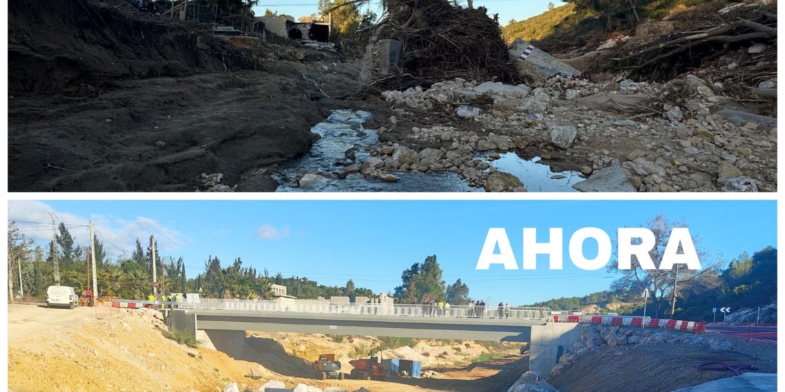 Godelleta estrena el nuevo puente del Murtal tras las obras del Plan Endavant