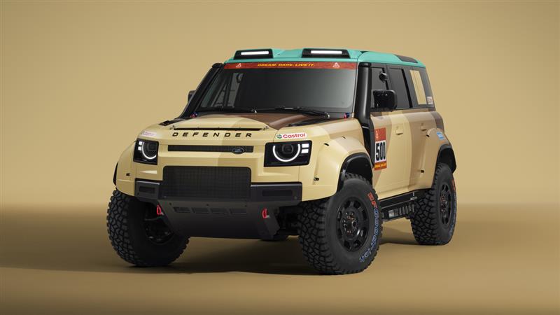 Defender presenta el nuevo Dakar D7X-R, su vehículo oficial para el W2RC 2026