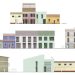 Imagen virtual de las diferentes fachadas del edificio.