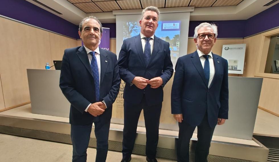 Martínez Mus durante su intervención en la jornada del Colegio de Ingenieros de Caminos, donde reclamó acelerar las infraestructuras hidráulicas