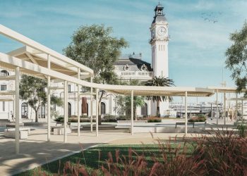 Recreación futura del entorno del Edificio del Reloj