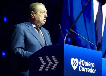 Vicente Boluda, presidente de AVE, durante su intervención en el 8º Acto Empresarial por el Corredor Mediterráneo.