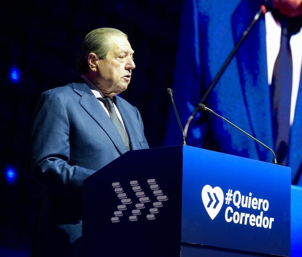 Vicente Boluda, presidente de AVE, durante su intervención en el 8º Acto Empresarial por el Corredor Mediterráneo.