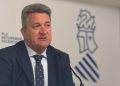 Vicente Martínez Mus, vicepresidente tercero del Consell, durante una comparecencia institucional sobre la recuperación tras las riadas.