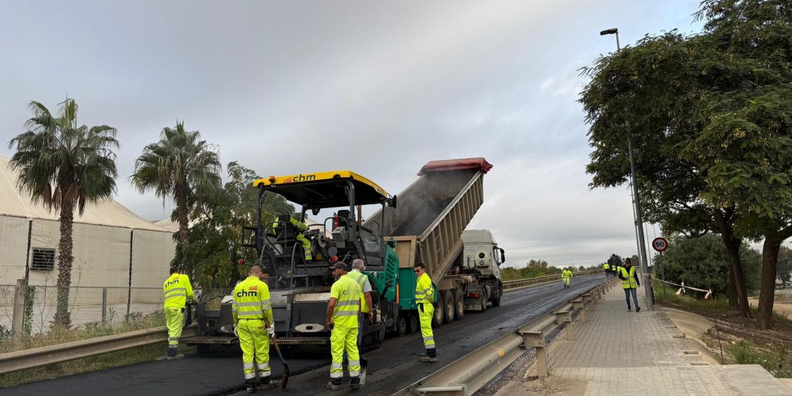 La Generalitat inicia la reparación urgente de la CV-4126 en Alfafar con una inversión de 500.000 euros