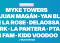 Myke Towers y RVFV encabezarán el cartel del Share Festival 2026, que se celebrará los días 24 y 25 de julio en el Parc del Fòrum de Barcelona.