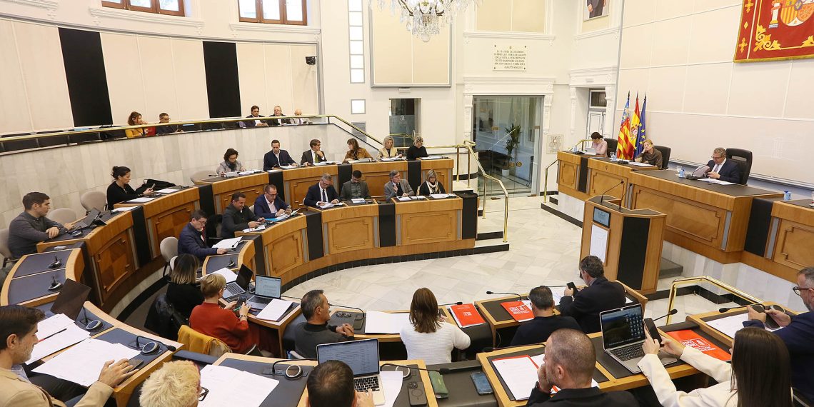 Pleno ordinario de diciembre celebrado en la Diputación de Alicante