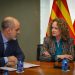 Amparo Folgado, alcaldesa de Torrent, durante la Junta Local de Seguridad previa a la campaña navideña.