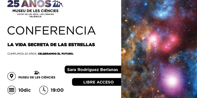 El Museu de les Ciències acoge la conferencia ‘La vida secreta de las estrellas’ con la astrofísica Sara Rodríguez