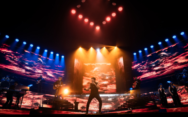 Chayanne durante una de sus actuaciones en gira