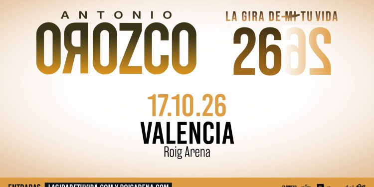Antonio Orozco traerá “La gira de tu vida” al Roig Arena