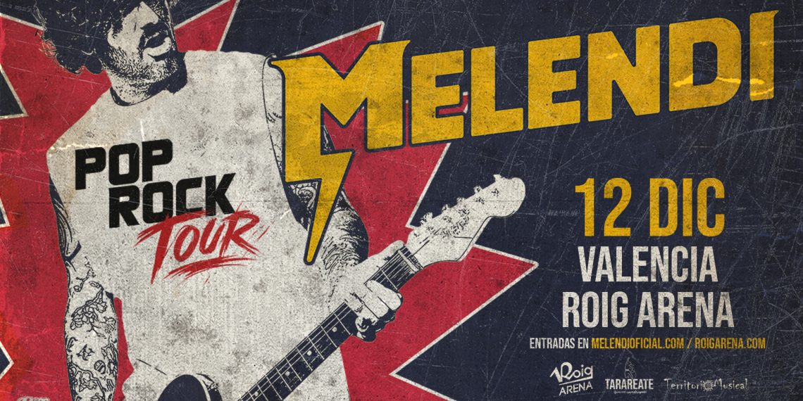 El Pop Rock Tour de Melendi hará parada en el Roig Arena