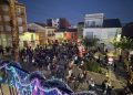 Encendido del árbol de Navidad en Museros, acto que abrió la programación festiva del municipio.