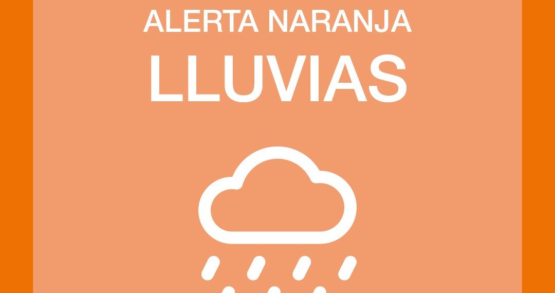Emergencias activa la alerta naranja por lluvias en Valencia para mañana domingo