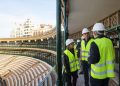 La renovación lumínica de la Plaza de Toros avanza adecuadamente