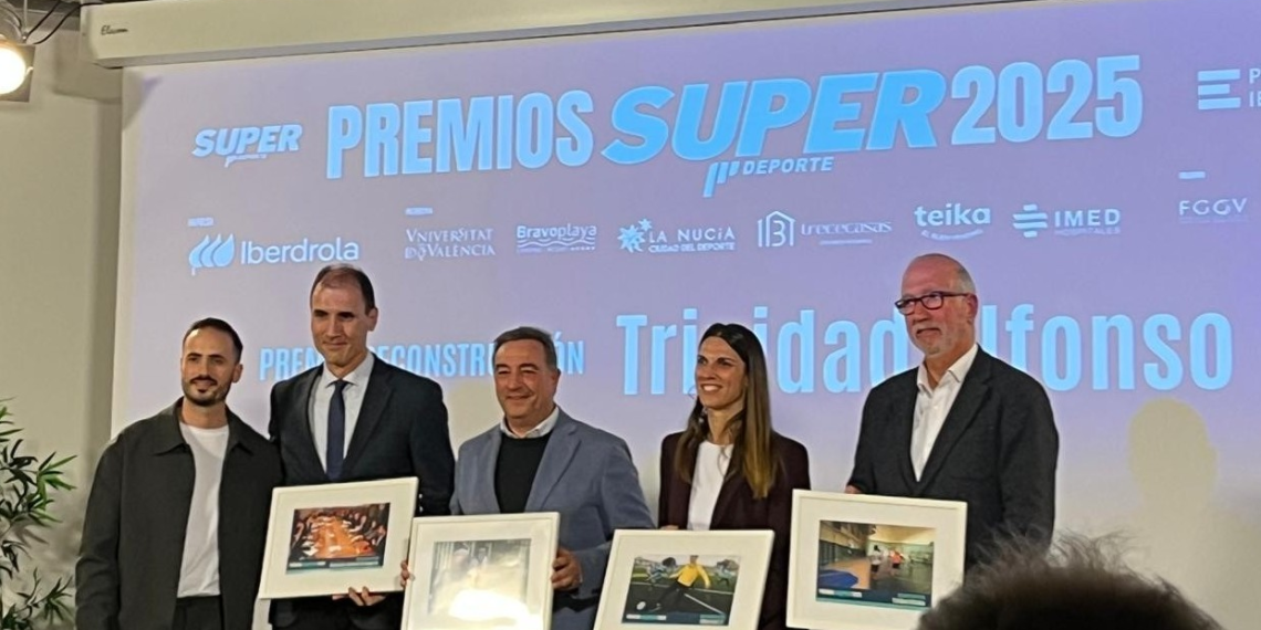La Dirección General de Deporte, reconocida por su labor en la reconstrucción de infraestructuras deportivas tras la DANA