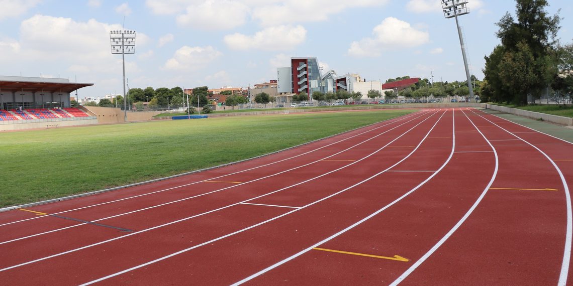 Pista de atletismo del Parc Central de Torrent, que será objeto de una renovación integral.