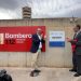 Valderrama y Pérez durante la inauguración de la nueva sede del IVASPE en la base de bomberos de San Vicente del Raspeig.