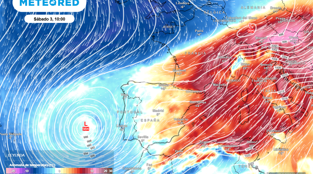 Temporal invernal inusual con lluvias torrenciales y avisos rojos en el Mediterráneo