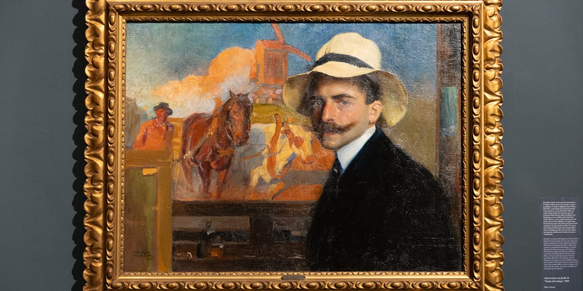 ‘Autorretrato con la vuelta del trabajo’ (1905), de Manuel Benedito, expuesto por primera vez tras su adquisición por el Museo del Prado.