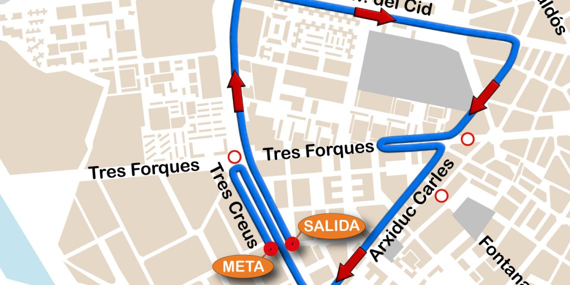 La XXVII Carrera Popular Galápagos 3F recorrerá los barrios de Tres Forques y Vara de Quart este domingo