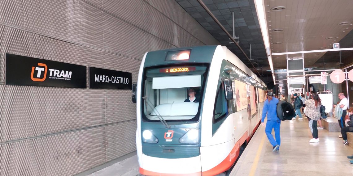 Los usuarios de TRAM d’Alacant emplean 7,58 minutos de media en desplazarse desde su punto de origen hasta las instalaciones de FGV