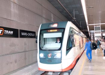 Los usuarios de TRAM d’Alacant emplean 7,58 minutos de media en desplazarse desde su punto de origen hasta las instalaciones de FGV