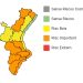 Alerta naranja por viento en Castellón, Valencia y Alicante ante rachas que podrían superar los 100 km/h