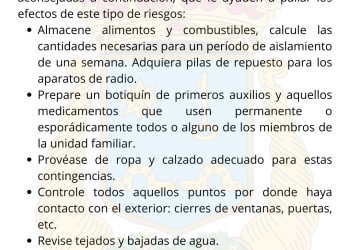 Requena activa el plan de emergencia ante aviso de nevadas y recomienda almacenar alimentos