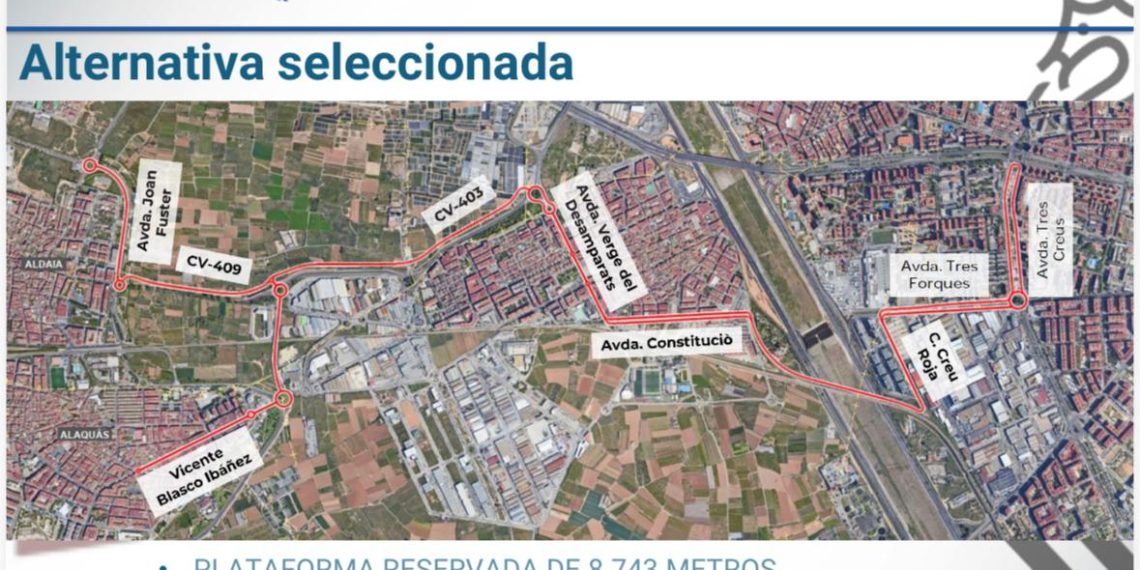 La Generalitat proyecta un puente sobre el Turia reservado al transporte público para mejorar la conexión de Xirivella, Alaquàs y Aldaia con València
