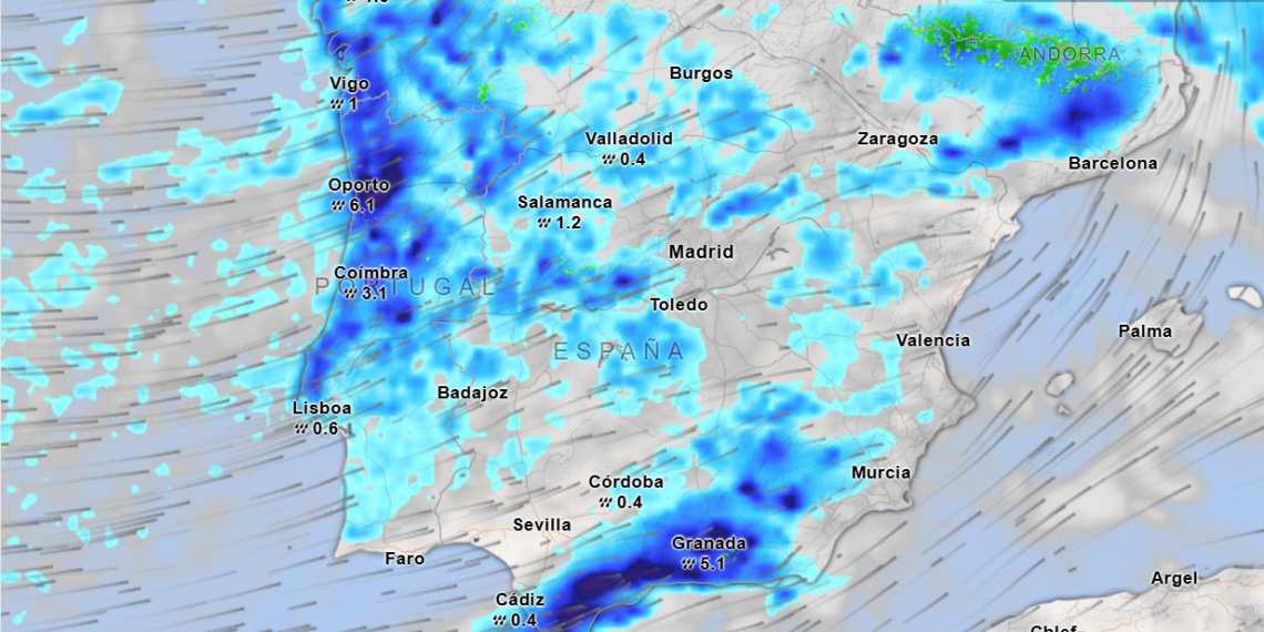 La borrasca Leonardo provoca lluvias históricas e inundaciones en gran parte de España
