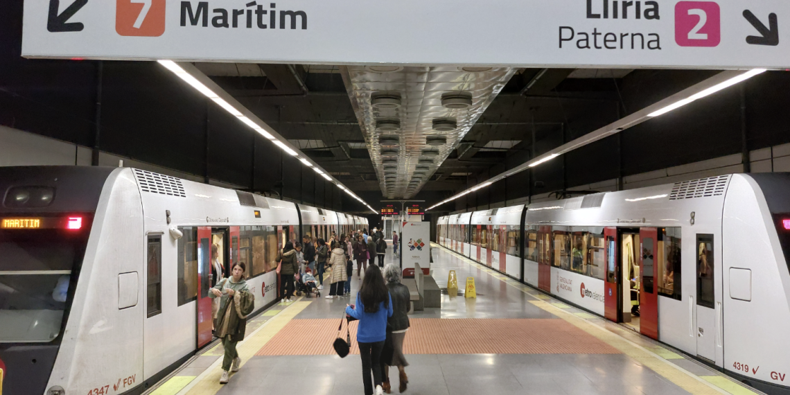 Las estaciones de l’Horta Nord, Horta Sud, Camp de Túria y la Ribera Alta concentraron el 35,2 % de los desplazamientos de Metrovalencia en 2025
