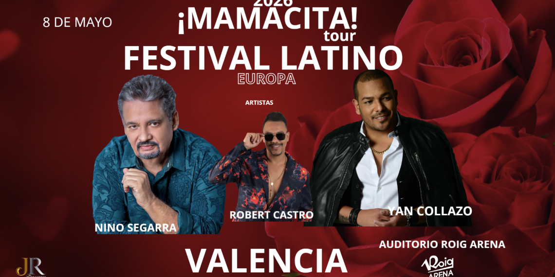 El Auditorio Roig Arena celebrará los ritmos latinos con el “Mamacita Tour 2026” el 8 de mayo